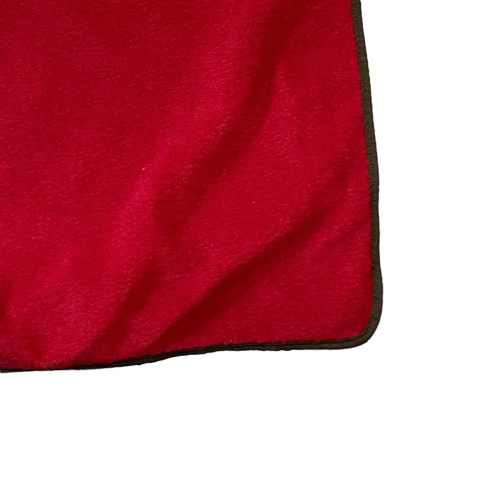 Thirty-One Picnic Bleacher Blanket Brown Red Flowers Floral 36